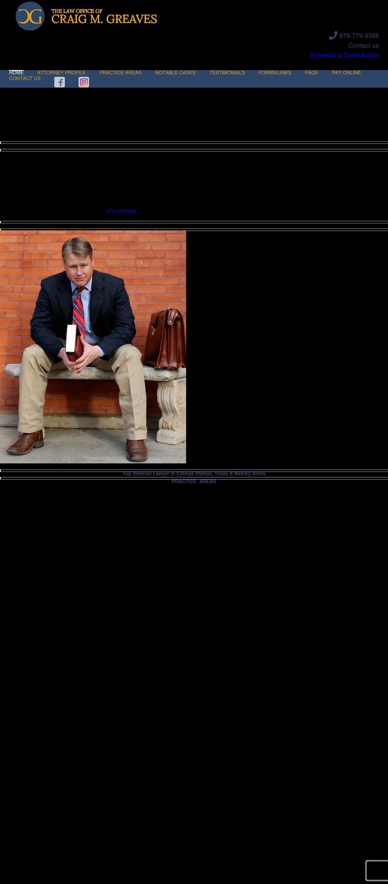 Craig M. Greaves, Attorney at Law - Bryan TX Lawyers
