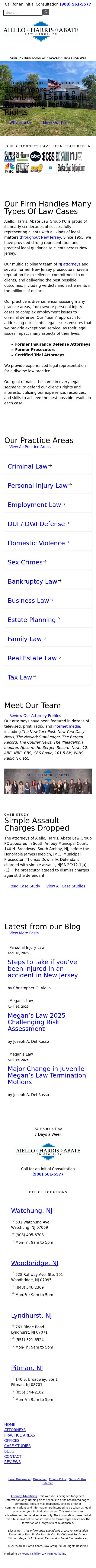 Aiello, Harris, Marth, Tunnero, Pastor & Schiffman, PC Attorneys At Law - East Brunswick NJ Lawyers