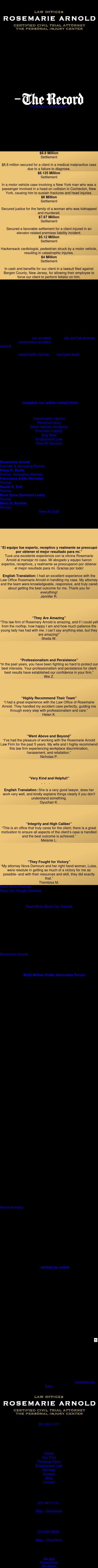 Law Offices Rosemarie Arnold - New York NY Lawyers