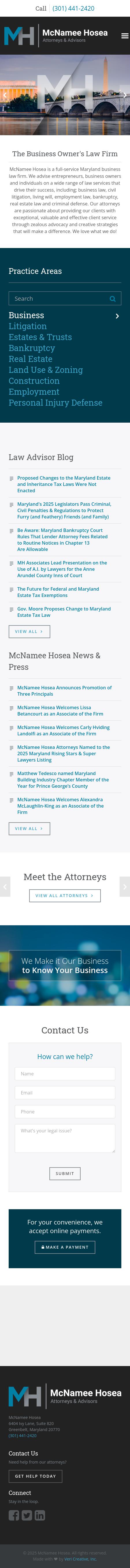 McNamee, Hosea, Jernigan, Kim, Greenan & Lynch, P.A. - Greenbelt MD Lawyers