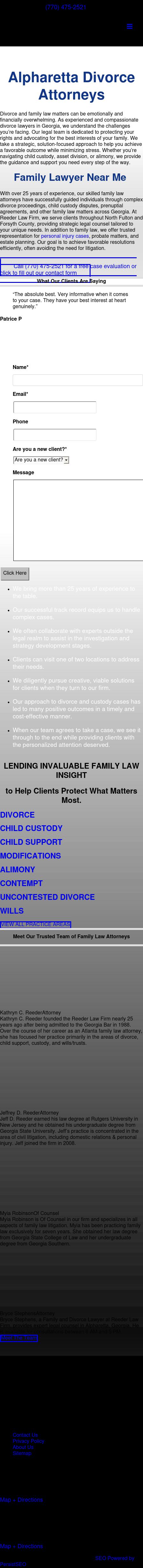 Reeder Law Firm - Alpharetta GA Lawyers