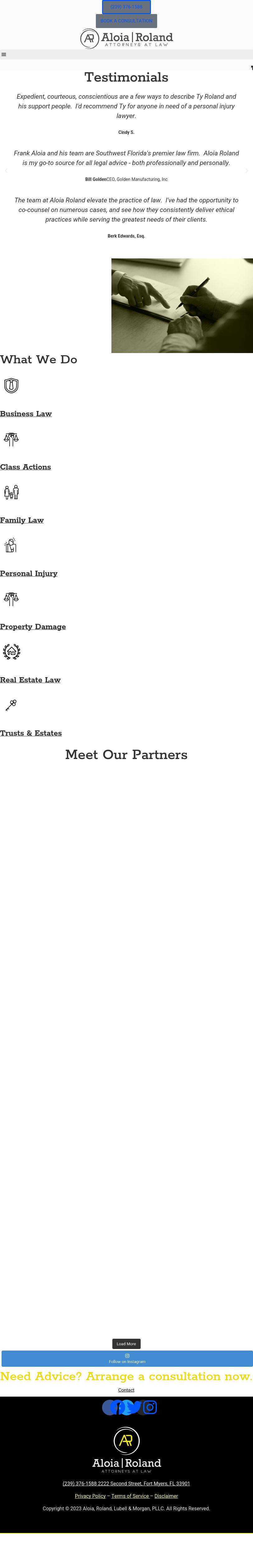 Aloia, Roland & Lubell, LLP - Fort Myers FL Lawyers
