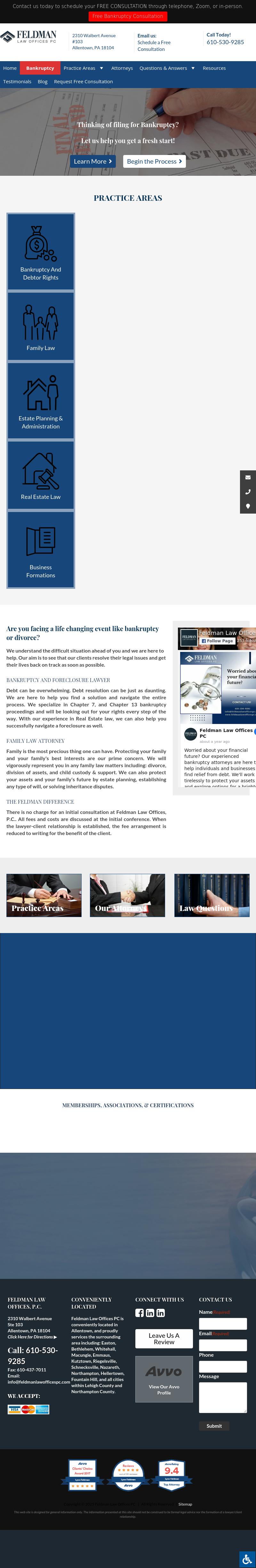 Feldman Law Offices PC - Allentown PA Lawyers