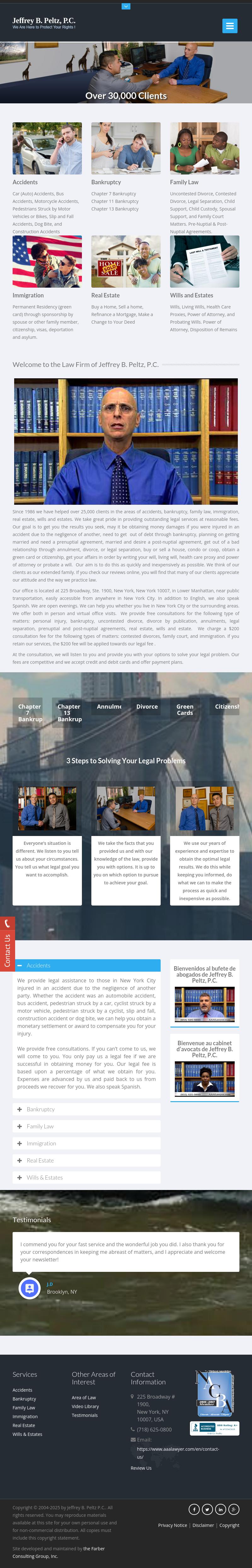 Jeffrey B. Peltz, P.C. - New York NY Lawyers