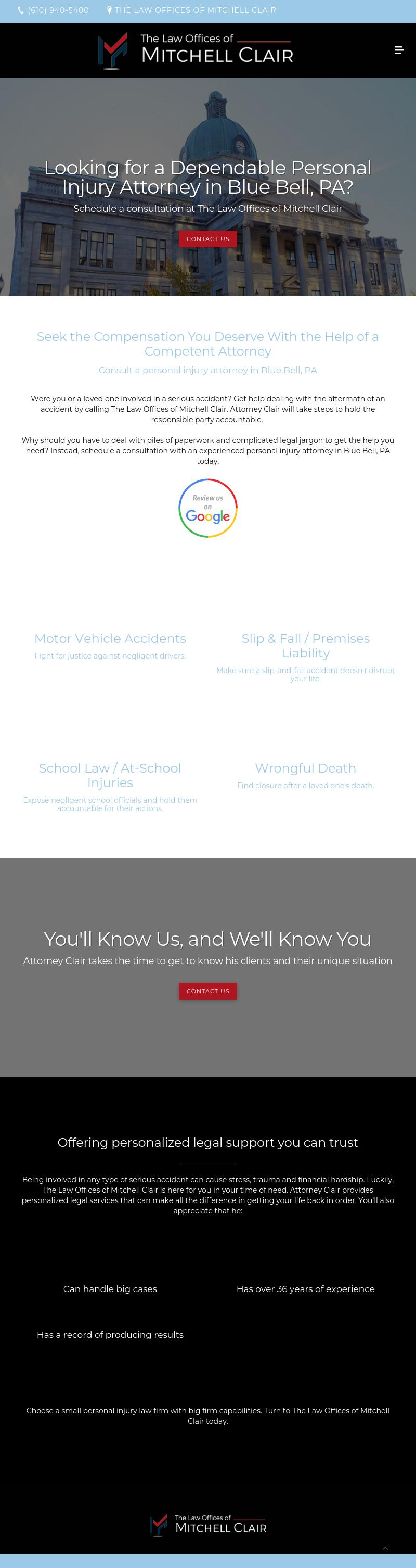 Law Offices of Mitchell Clair - Blue Bell PA Lawyers